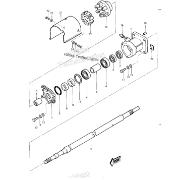 DRIVE SHAFT ('82-'83 JS440-A6/A7)