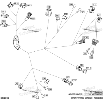 ELECTRIC - CONSOLE WIRING HARNESS - 710008436