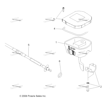 STEERING, CONTROLS, THROTTLE ASM. & CABLE
