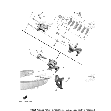 REAR BRAKE CALIPER