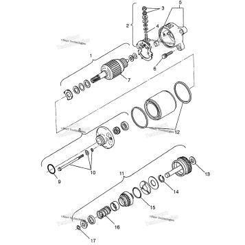 STARTING MOTOR MAGNUM 6X6 W97AE42A & SWEDISH MAGNUM 6X6