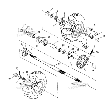 REAR WHEEL DRIVE ASSEMBLY MAGNUM 2X4 (4926852685C003)