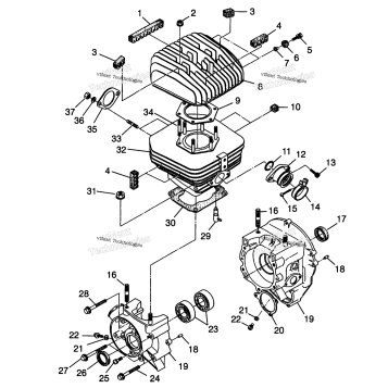 CRANKCASE & CYLINDER TRAIL BOSS