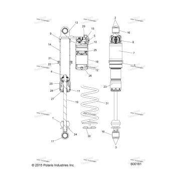 SUSPENSION, SHOCK, IFS S17DDE8PSL (600181)