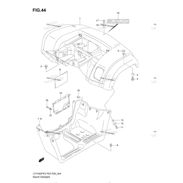 REAR FENDER (MODEL K3)