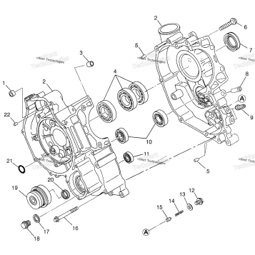 CRANKCASE MAGNUM 4X4 W97AC42A, SWEDISH MAGNUM 4X4 & NORWEGIAN MA