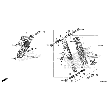 REAR SHOCK ABSORBER (2)