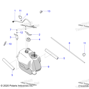 FUEL SYSTEM, FUEL TANK ASM