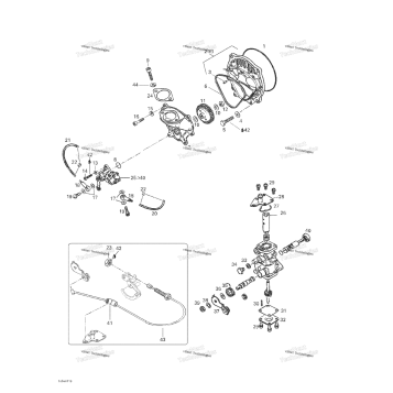 OIL INJECTION SYSTEM, OIL PUMP, ROTARY VALVE