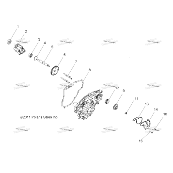ENGINE, OIL PUMP & WATER PUMP