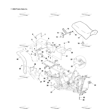 REAR CAB & SEAT A01CH42AA