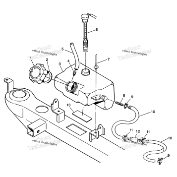 OIL TANK ASSEMBLY 4X4 350L