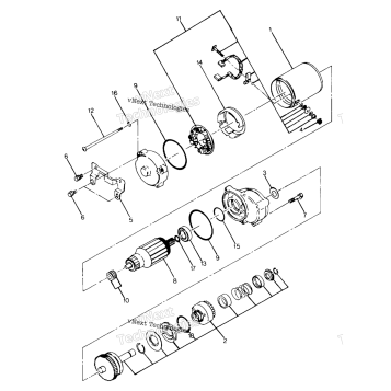 STARTING MOTOR ASSEMBLY UPDATED 5/90