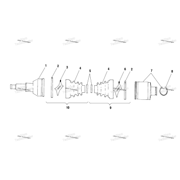 REAR DRIVE SHAFT A01CH50AA