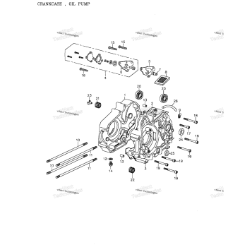 CRANKCASE, OIL PUMP