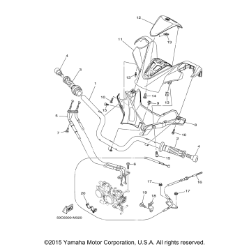 STEERING HANDLE CABLE