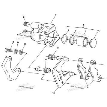 FRONT BRAKE ASSEMBLY 6X6