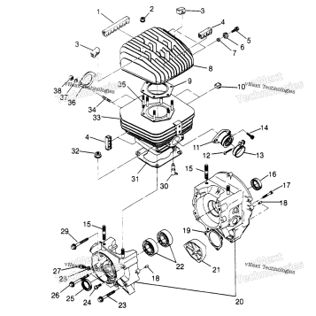 CRANKCASE & CYLINDER TRAIL BLAZER