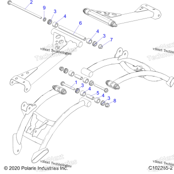 SUSPENSION, REAR CONTROL ARM MOUNTING