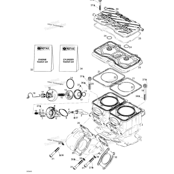 CYLINDER AND EXHAUST MANIFOLD