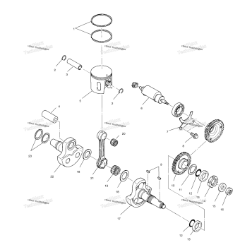 PISTON & CRANKSHAFT W968540 (4935863586D001)