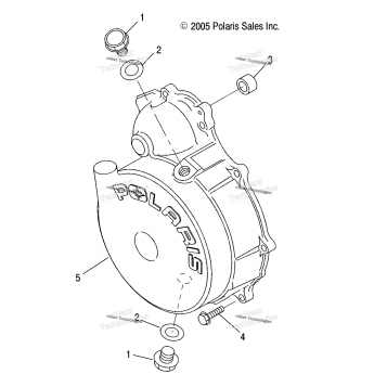 ENGINE, FLYWHEEL COVER