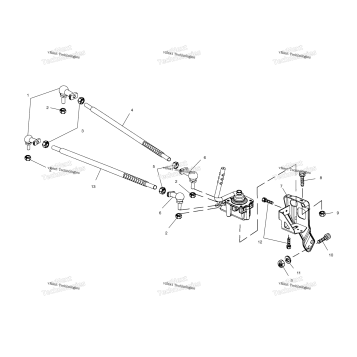 GEAR SELECTOR MOUNTING A02CD32AA/AB/AC/FB