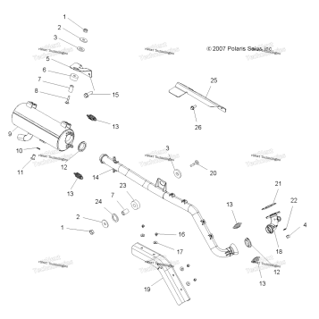 ENGINE, EXHAUST SYSTEM