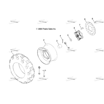 WHEELS, FRONT TIRE & BRAKE DISC A17SEA57F1/SEE57F1/F2