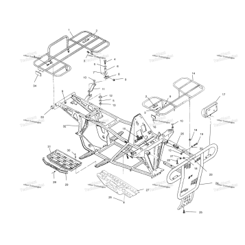 BUMPER/RACK MOUNTING W958144