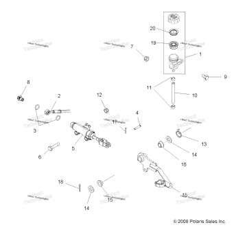 BRAKES, FOOT PEDAL & MASTER CYLINDER