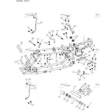 FRAME AND BODY 166A-13