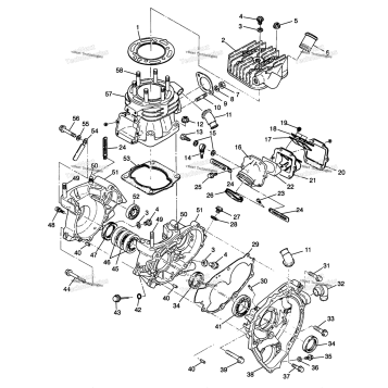 CRANKCASE & CYLINDER SPORT 400L