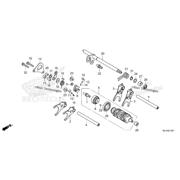 GEARSHIFT DRUM (CMX1100D/D2)