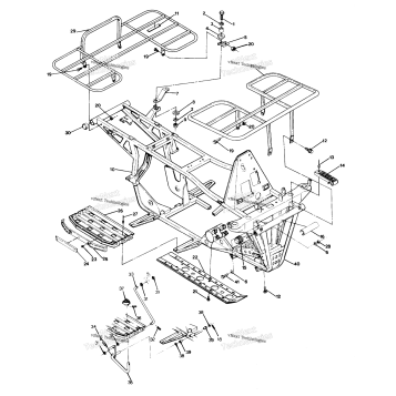 FRAME ASSEMBLY W/RACKS 250 4X4 UPDATE