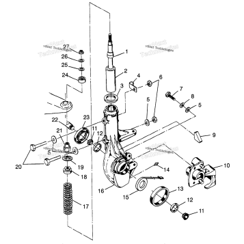FRONT STRUT BIG BOSS 6X6 400L