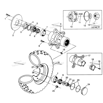 FRONT WHEEL 6X6 400L W968740 & 6X6 400L NORWEGIAN