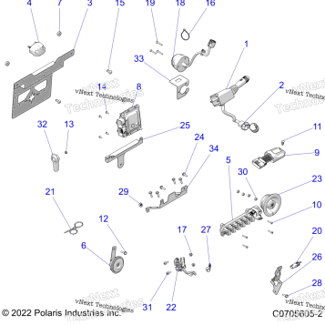 ELECTRICAL, WIRE HARNESS COMPONENTS, AND LICENSE PLATE R23RRSD4CA