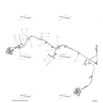 BRAKES, BRAKE LINES, REAR