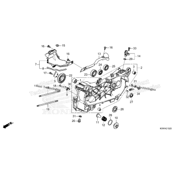 LEFT CRANKCASE