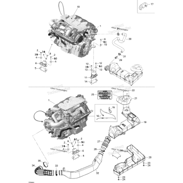ENGINE SUPPORT AND AIR INTAKE