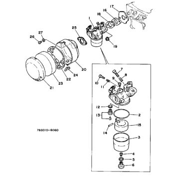 AIR FILTER - CARBURETOR (YP20GA)