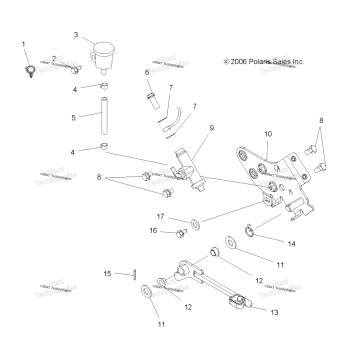 BRAKES, REAR MASTER CYLINDER & PEDAL