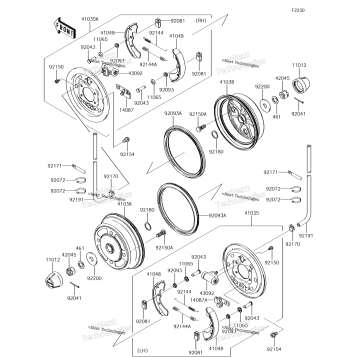 FRONT HUBS/BRAKES