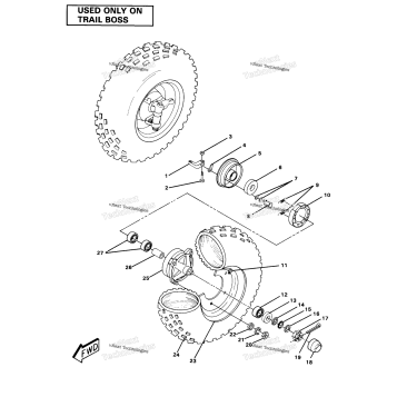 FRONT WHEEL ASSEMBLYTRAIL BOSS