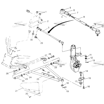 AARM/STRUT MOUNTING SPORTSMAN 4X4