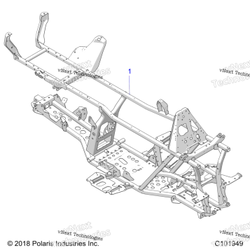 CHASSIS, FRAME A19SDE57F1/SDA57F1