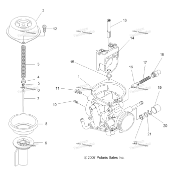 ENGINE, UPPER CARBURETOR