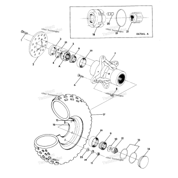 FRONT WHEEL ASSEMBLY 4X4UPDATED 4/89