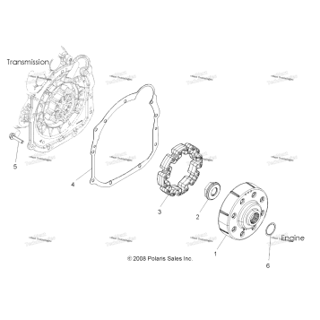 DRIVE TRAIN, DRIVE COUPLER (49ATVCOUPLER09SPXP550)